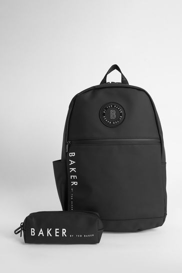 Boys Back to School Black Backpack with Pencil Case
